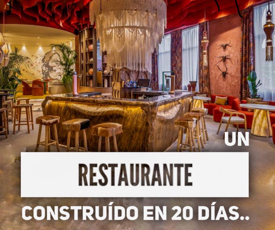 Un restaurante efímero creado en Madrid en menos de 20 días…